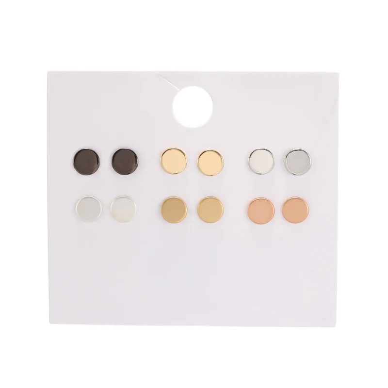 fashion women accessories wholesale girls birthday party stud earrings mix round gold rose gold black Silver color earring sets
fashion women accessories wholesale girls birthday party stud earrings mix round gold rose gold black Silver color earring sets