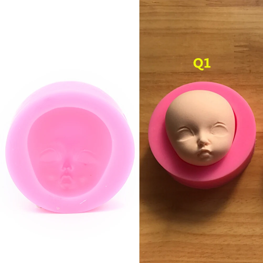 1pc Polymer Clay Resin Baby face girl Head chocolate silicone mold for cake decorating tools
1pc Polymer Clay Resin Baby face girl Head chocolate silicone mold for cake decorating tools