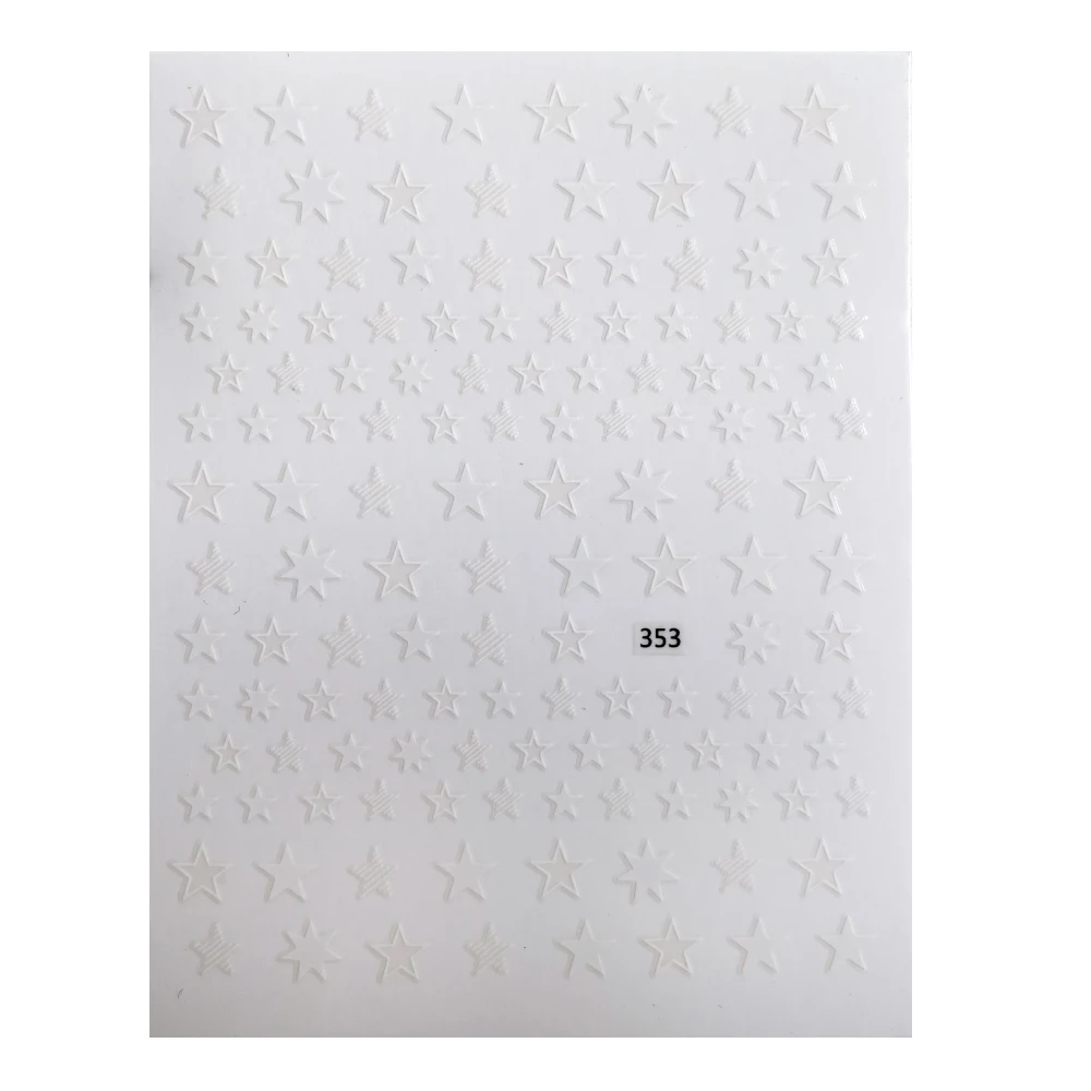 Nail Decals Decor 1pcs Black White Star Series 3D Nail Stickers Hollow Geometry Adhesive Slider Ornaments DIY Transfer Sticker
Nail Decals Decor 1pcs Black White Star Series 3D Nail Stickers Hollow Geometry Adhesive Slider Ornaments DIY Transfer Sticker