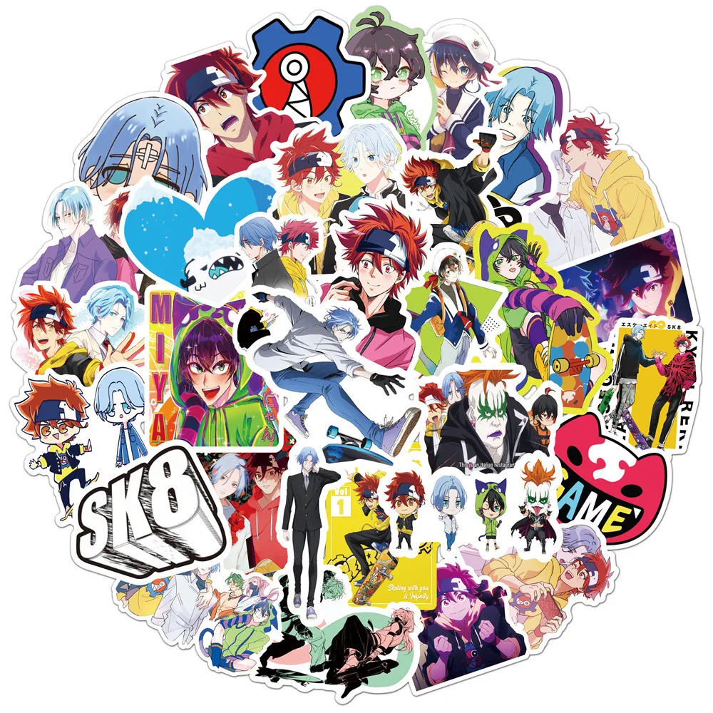 10/50PCS Anime SK8 the Infinity Cartoon Graffiti Stickers Travel Luggage Guitar Fridge Laptop DIY Kid Toy Waterproof Sticker
10/50PCS Anime SK8 the Infinity Cartoon Graffiti Stickers Travel Luggage Guitar Fridge Laptop DIY Kid Toy Waterproof Sticker