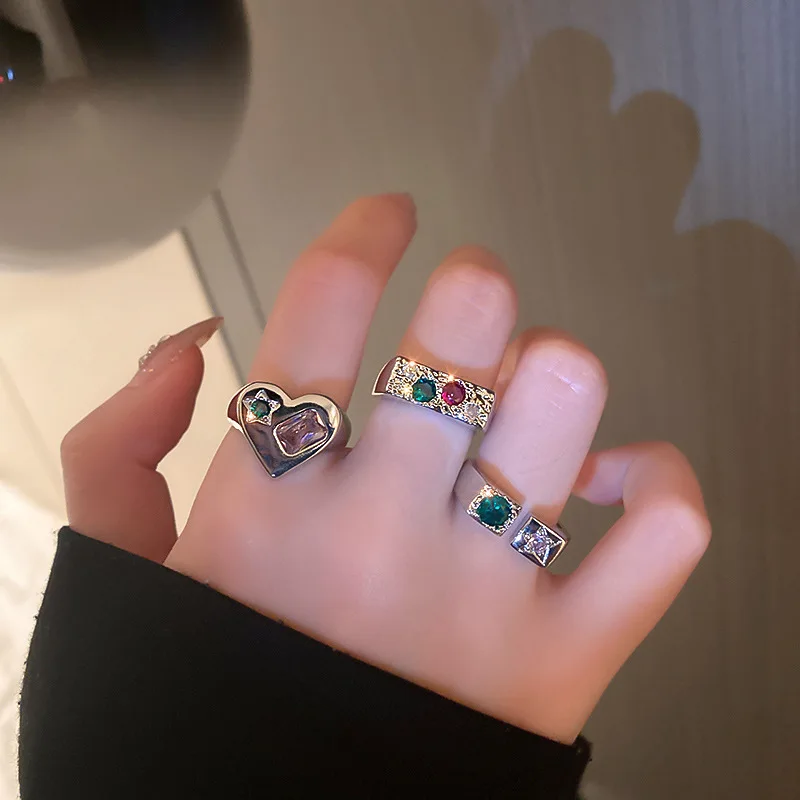 FMILY Minimalist 925 Sterling Silver Colored Gemstone Ring Fashion Geometric Heart-shaped Jewelry for Girlfriend Gifts
FMILY Minimalist 925 Sterling Silver Colored Gemstone Ring Fashion Geometric Heart-shaped Jewelry for Girlfriend Gifts