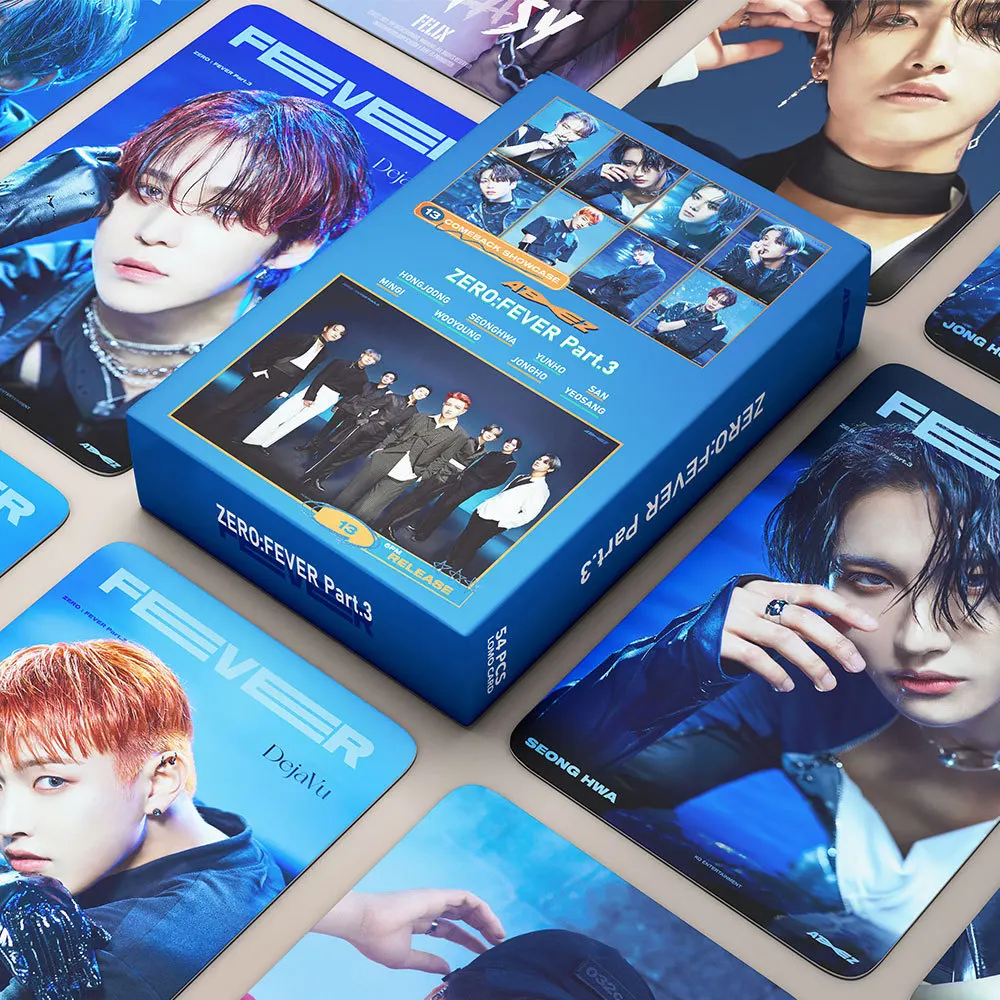 

55pcs/set Kpop ATEEZ Lomo Cards Photo Album ZERO : FEVER Part.3 Photocards High Quality HD Cards New Arrivals