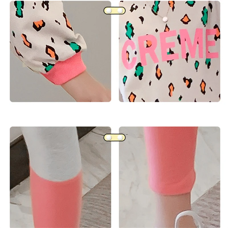 Kids Tracksuit Cotton Fall Outfits Two Piece Clothing Set Leopard Print Sweatshirt+Leggings Teens Girl Outfits Baby Clothes Suit
Kids Tracksuit Cotton Fall Outfits Two Piece Clothing Set Leopard Print Sweatshirt+Leggings Teens Girl Outfits Baby Clothes Suit