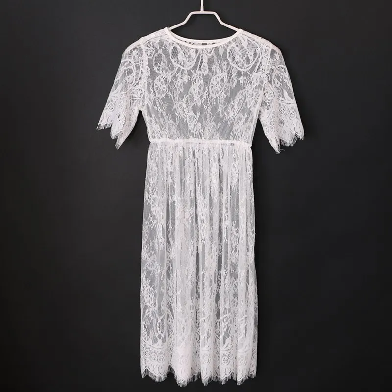 Women Long Lace Dress Black Short Sleeve O Neck See Through Casual Beach Wear Dresses Plus Size XXXL New i
Women Long Lace Dress Black Short Sleeve O Neck See Through Casual Beach Wear Dresses Plus Size XXXL New i