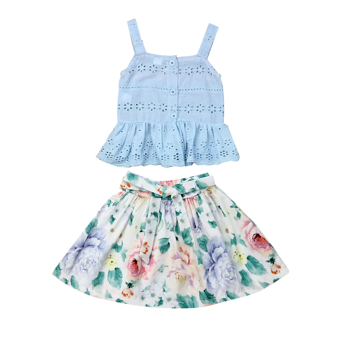 Toddler Baby Girl Clothes Strap Ruffle Cotton Tops Flower Print Short Skirt 2Pcs Outfits Summer Clothes
Toddler Baby Girl Clothes Strap Ruffle Cotton Tops Flower Print Short Skirt 2Pcs Outfits Summer Clothes