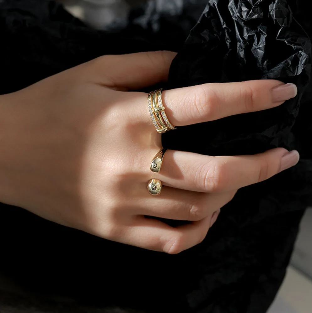 Minimalist Rings For Women Sterling Silver 925 Water Drop Shape Gold Trendy Open Ring Anillo Plata 925 Mujer Fine Jewellery Gift
Minimalist Rings For Women Sterling Silver 925 Water Drop Shape Gold Trendy Open Ring Anillo Plata 925 Mujer Fine Jewellery Gift
