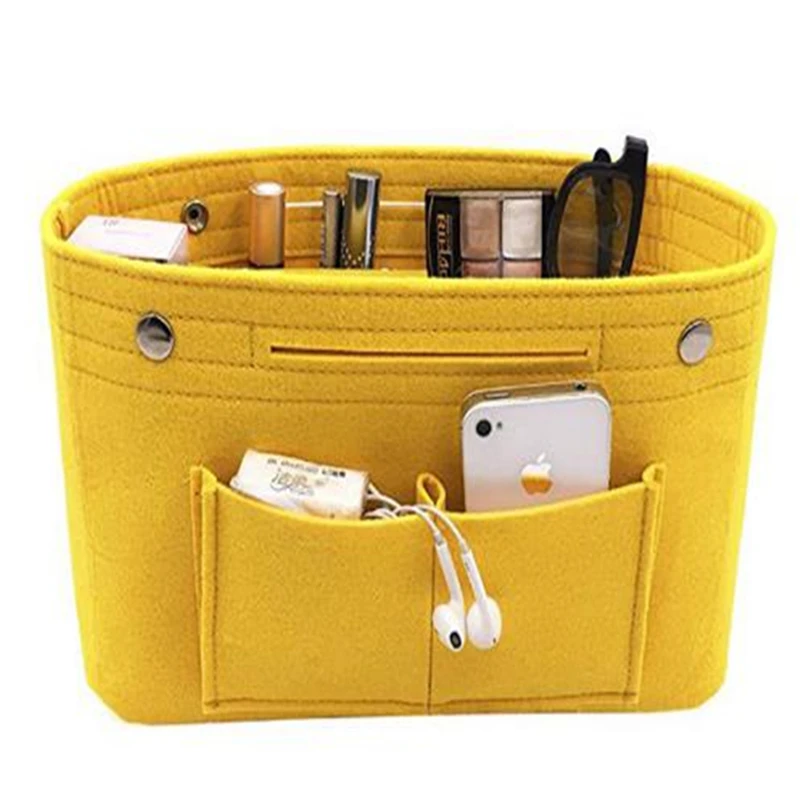 Cosmetic Bag Felt Travel Organizer Cloth Insert Storage Bag Makeup Bag Multi-pockets Fits In Handbag
Cosmetic Bag Felt Travel Organizer Cloth Insert Storage Bag Makeup Bag Multi-pockets Fits In Handbag