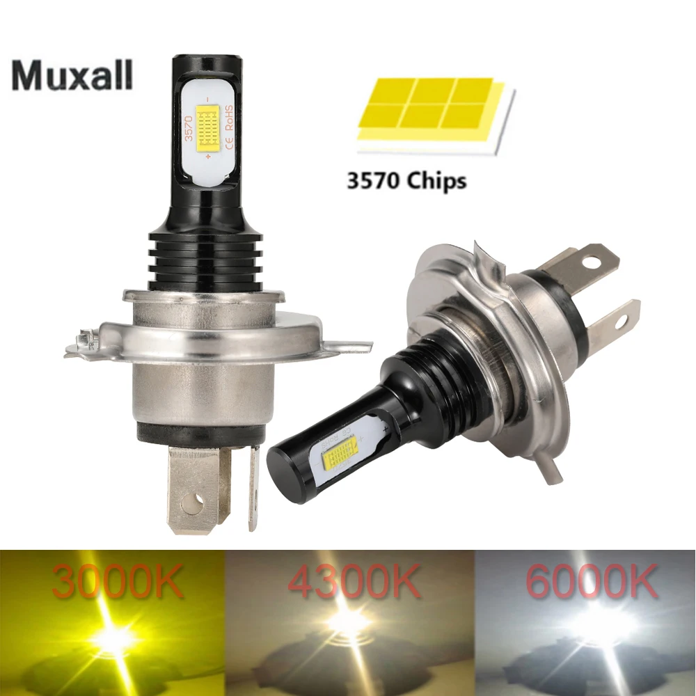 Muxall Mini 80W 20000LM H4 H7 H1 LED Car Headlight H8 H9 H11 9005 9006 9012 Car Styling Auto Headlamp Fog Light Bulbs 12V 24V
Muxall Mini 80W 20000LM H4 H7 H1 LED Car Headlight H8 H9 H11 9005 9006 9012 Car Styling Auto Headlamp Fog Light Bulbs 12V 24V