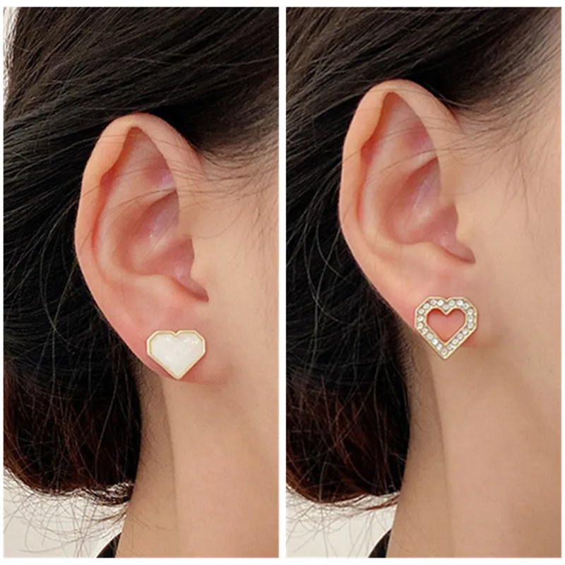 Fashion metal inlaid zircon love heart earrings acrylic earrings women's popular pendant earrings party accessories
Fashion metal inlaid zircon love heart earrings acrylic earrings women's popular pendant earrings party accessories