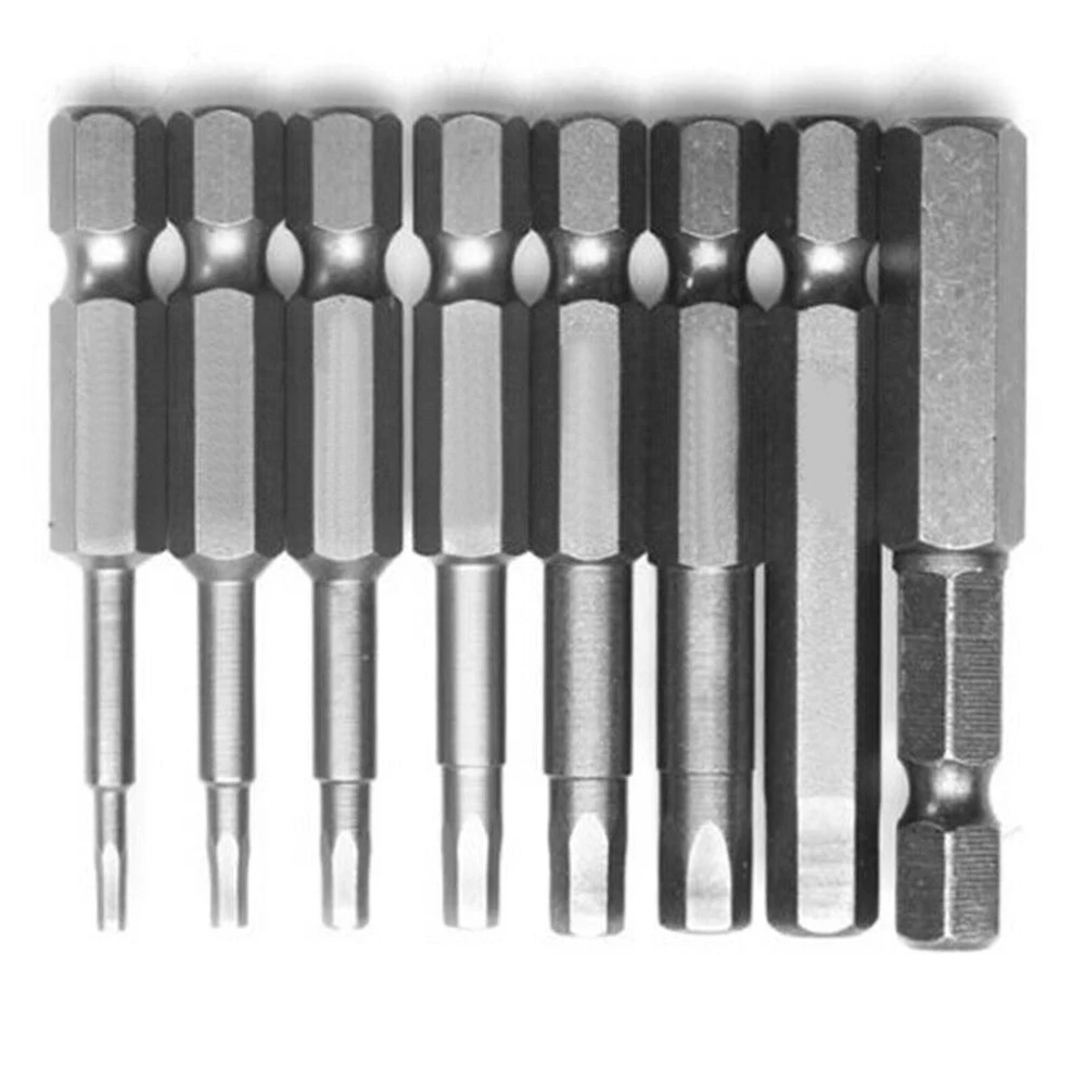 New 8Pcs H1.5-H8 50mm 1/4in Shank Hex Magnetic Head Screw Driver Screwdriver Bit Set
New 8Pcs H1.5-H8 50mm 1/4in Shank Hex Magnetic Head Screw Driver Screwdriver Bit Set
