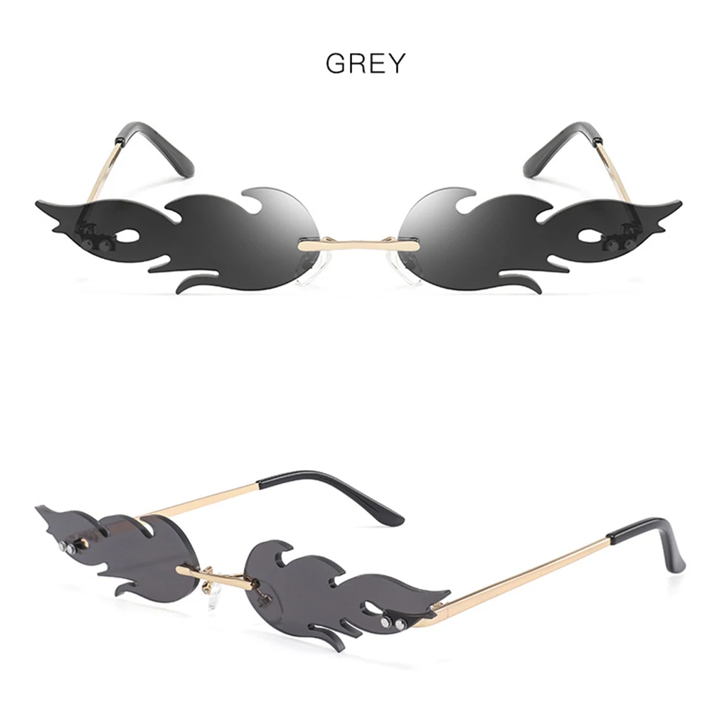 Rimless Wave Sunglasses Fire Flame Sunglasses Streetwear Car Driving Glasses Trending Narrow Fashion UV 400 Eyewear for Women
Rimless Wave Sunglasses Fire Flame Sunglasses Streetwear Car Driving Glasses Trending Narrow Fashion UV 400 Eyewear for Women