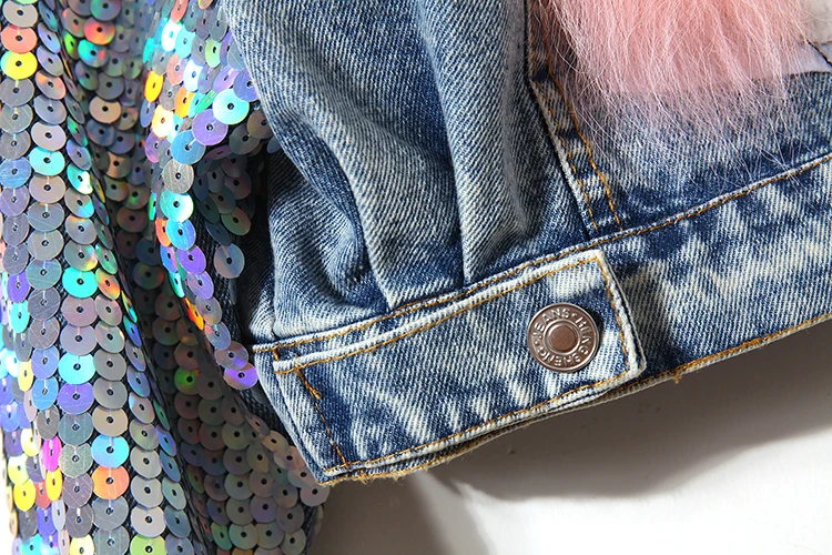 Sequin Jean Coat Women Cartoon Unicorn Short Jeans Jacket Multi-color Long Sleeve Female Denim Jackets Autumn Harajuku Style
Sequin Jean Coat Women Cartoon Unicorn Short Jeans Jacket Multi-color Long Sleeve Female Denim Jackets Autumn Harajuku Style