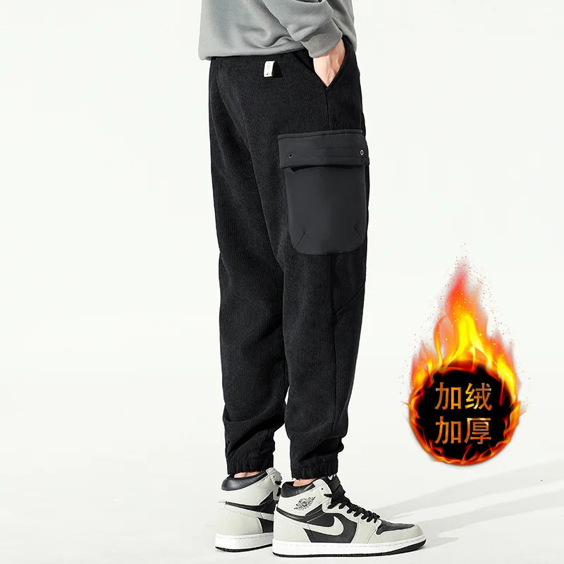Autumn and Winter Men's Trousers Leisure Sports Loose Large Youth Thickened Thin Velvet Overalls Korean Fashion Brand Men's Wear
Autumn and Winter Men's Trousers Leisure Sports Loose Large Youth Thickened Thin Velvet Overalls Korean Fashion Brand Men's Wear