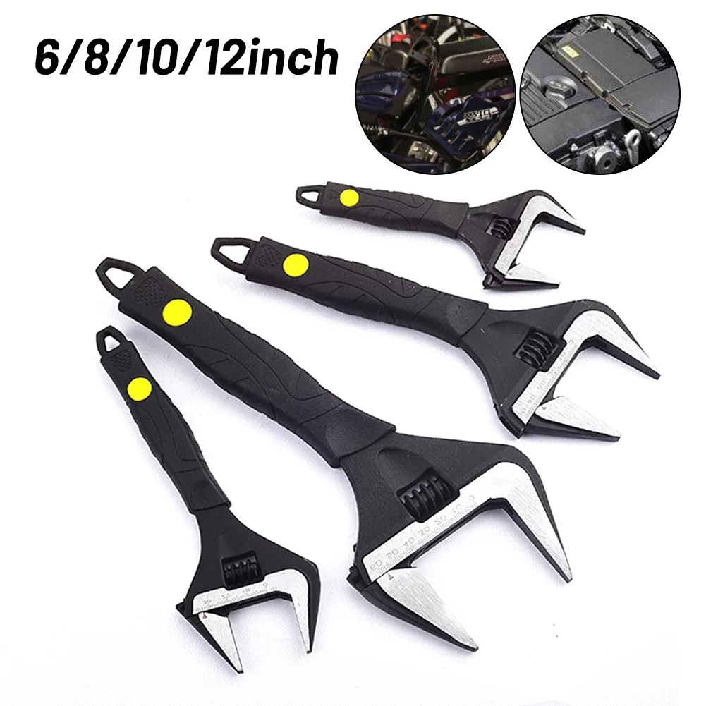 High Strength Adjustable Spanner Wrench Large Opening Maintenance 6/8/10/12in Adjustable Spanner
High Strength Adjustable Spanner Wrench Large Opening Maintenance 6/8/10/12in Adjustable Spanner