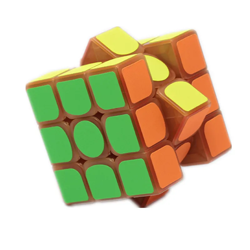 ZCUBE светящийся в темноте магический куб 3x3x3 матовая наклейка синяя светящаяся