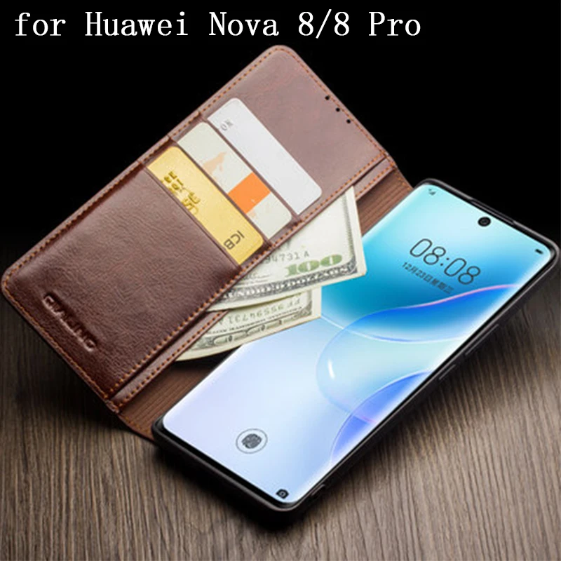 QIALINO New Wallet Case for Huawei Nova 8 Genuine Leather Phone Cover Bag for Huawei Nova 8 Pro/8 SE Funda skin Nova8 Nova 8pro
QIALINO New Wallet Case for Huawei Nova 8 Genuine Leather Phone Cover Bag for Huawei Nova 8 Pro/8 SE Funda skin Nova8 Nova 8pro