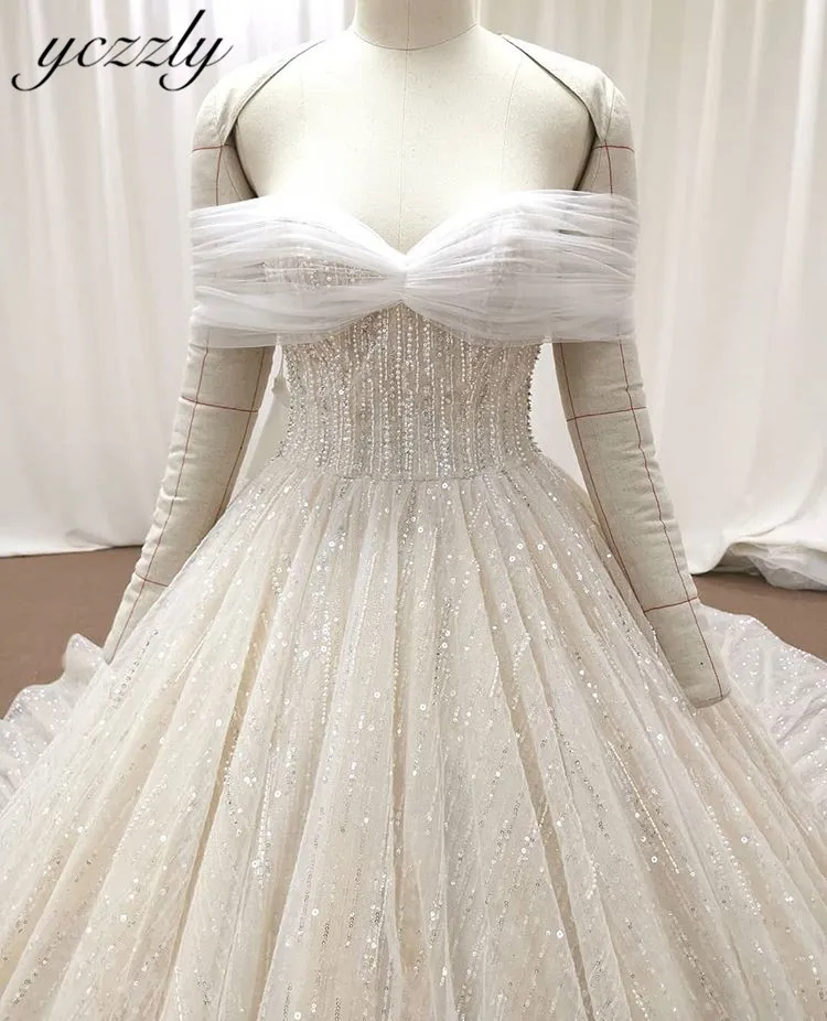 Vestidos De Boda Sparkly Luxury Sweetheart Ball Gown Beading Wedding Dress With Bolero Long Pearls Crystal Bridal Gown W162
Vestidos De Boda Sparkly Luxury Sweetheart Ball Gown Beading Wedding Dress With Bolero Long Pearls Crystal Bridal Gown W162
