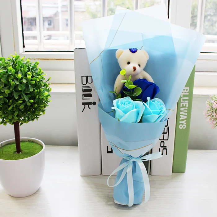 Promotion 2 colors Toys Doll Teddy Bear with Soap Flower Gift Valentine Mother's Day Gift child Gifts
Promotion 2 colors Toys Doll Teddy Bear with Soap Flower Gift Valentine Mother's Day Gift child Gifts