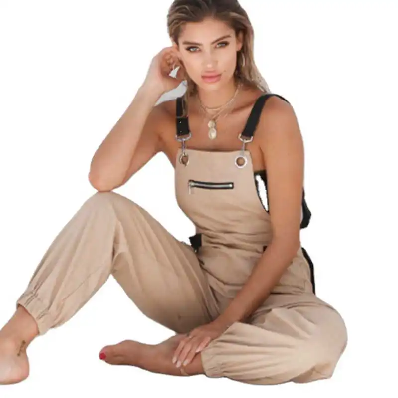 2021 Summer Overalls Women Design New Solid Strap Jumpsuit Zipper Casual Bandage Outfit Playsuits Outwear
2021 Summer Overalls Women Design New Solid Strap Jumpsuit Zipper Casual Bandage Outfit Playsuits Outwear