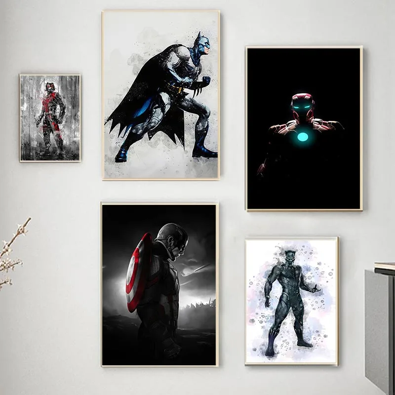 Marvel Canvas Avengers Batman Captain America Iron Man Canvas Poster Cartoon Canvas Paintings Spiderman Wall Art For Living Room
Marvel Canvas Avengers Batman Captain America Iron Man Canvas Poster Cartoon Canvas Paintings Spiderman Wall Art For Living Room