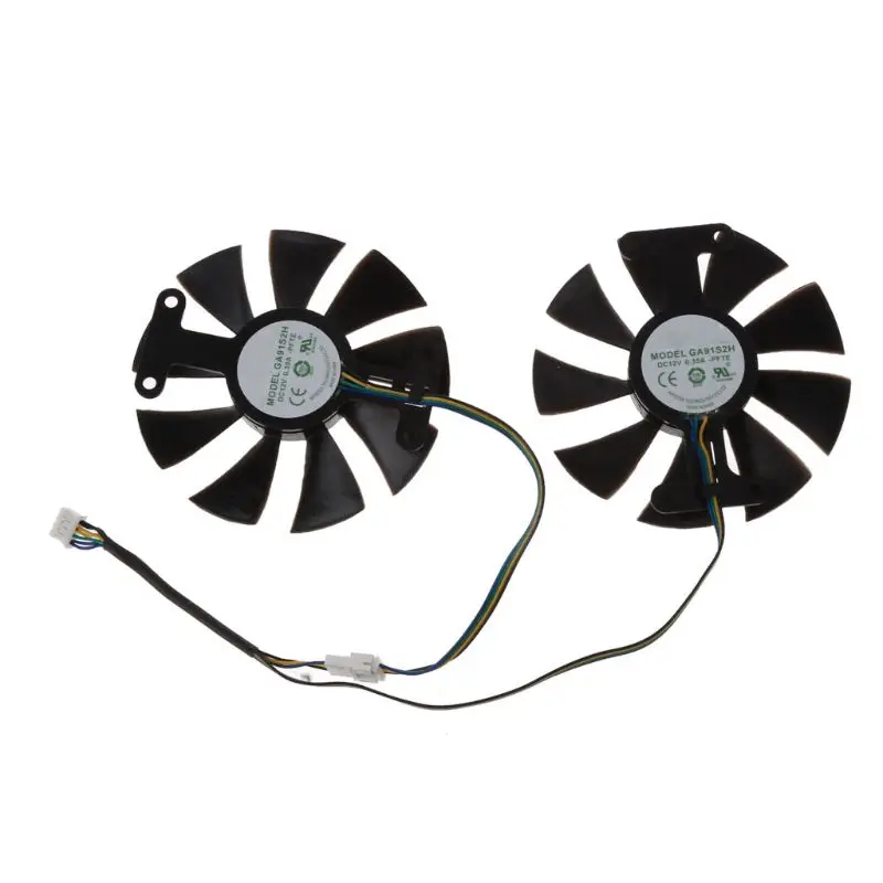 New 85mm GA91S2H DC 12V 0.35A 4Pin Cooler Fan Replacement For Zotac GTX 1060 GTX950 GTX 1050Ti Graphics Card Cooling Fan
New 85mm GA91S2H DC 12V 0.35A 4Pin Cooler Fan Replacement For Zotac GTX 1060 GTX950 GTX 1050Ti Graphics Card Cooling Fan
