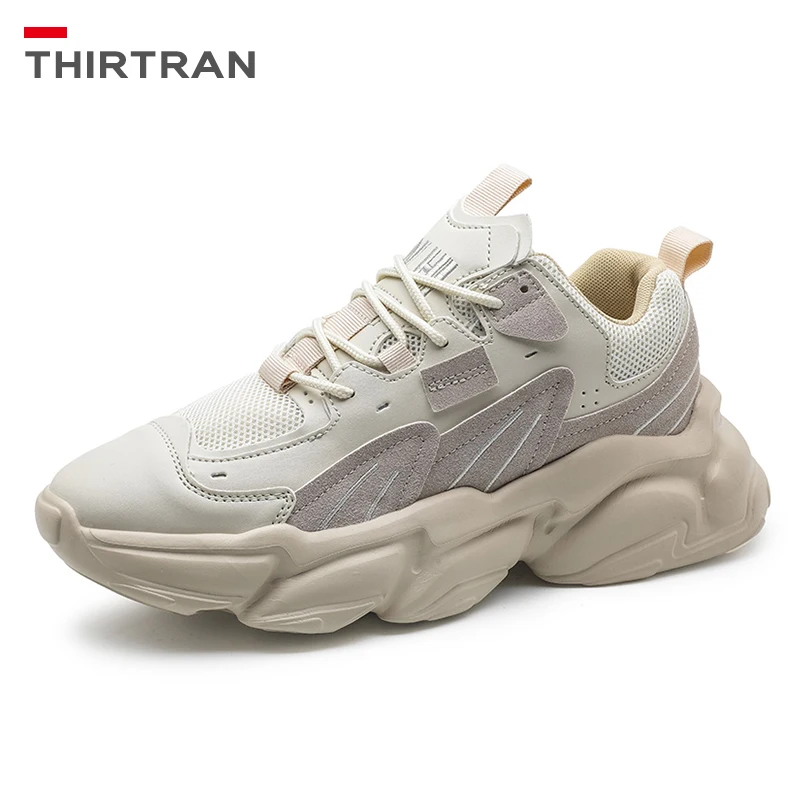 THIRTRAN Sneakers For Men 2021 New Fashion White Platform Trendy Men's Casual Shoes Comfortable Breathable Chunky Black Trainers
THIRTRAN Sneakers For Men 2021 New Fashion White Platform Trendy Men's Casual Shoes Comfortable Breathable Chunky Black Trainers