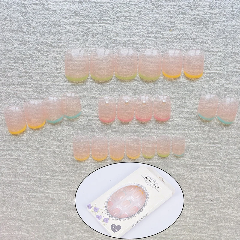 Накладные ногти в французском стиле, цветные акриловые искусственные квадратные полное покрытие, с клеем, инструменты для маникюра, 24 шт. 
Накладные ногти в французском стиле, цветные акриловые искусственные квадратные полное покрытие, с клеем, инструменты для маникюра, 24 шт.