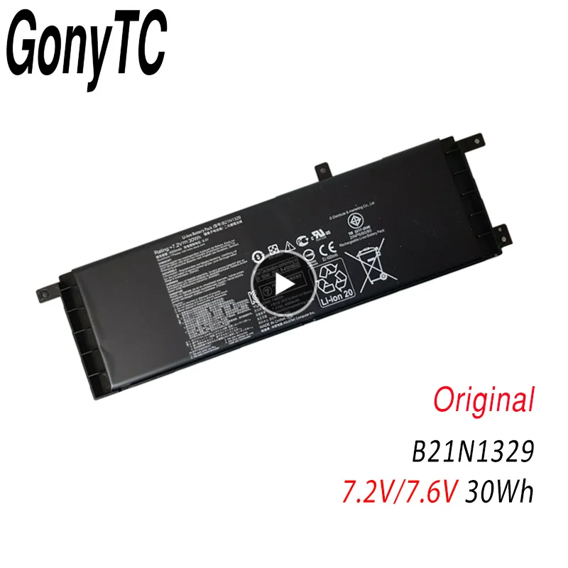 Настоящая аккумуляторная батарея для ноутбука B21 N1329 B21N1329 ASUS Ultrabook X553MA X553M D553MA F553M