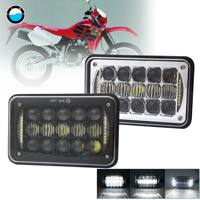 

1 pcs 4X6'' 5D 48W LED Headlight Light Bulb Hi/Lo Beam Headlamp DRL for Truck SUV for Honda XR650 XR250 XR400 Suzuki DRZ.