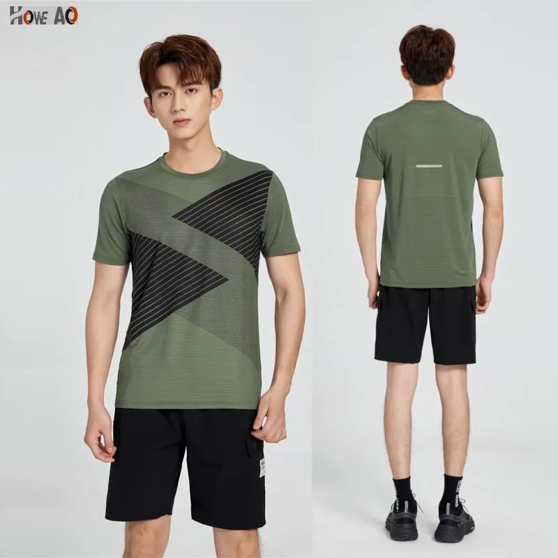 HOWE AO Running T Shirt Men Breathable Sports Training Quick Drying Elastic Exercise Fitness Gym Short Sleeve Super Light
HOWE AO Running T Shirt Men Breathable Sports Training Quick Drying Elastic Exercise Fitness Gym Short Sleeve Super Light