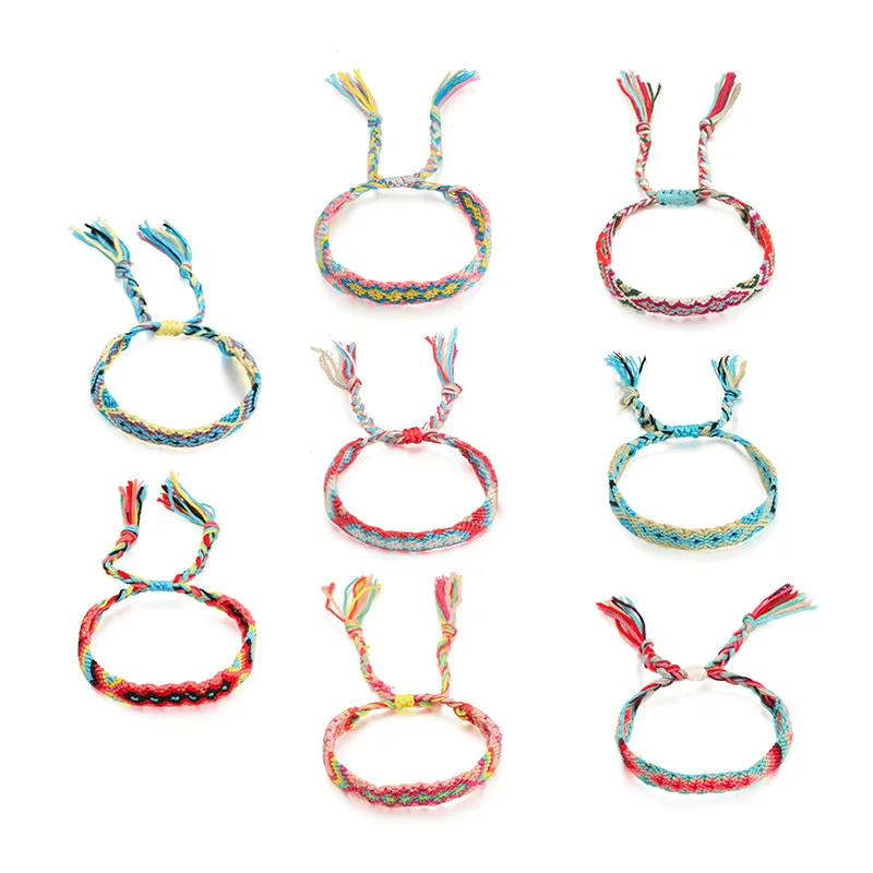 Charm Jewer Handmad Bohemian Bracelets Colorful String Braid Friendship Bracelet Knot Rope Bracelet Tassel For Women Valentines
Charm Jewer Handmad Bohemian Bracelets Colorful String Braid Friendship Bracelet Knot Rope Bracelet Tassel For Women Valentines