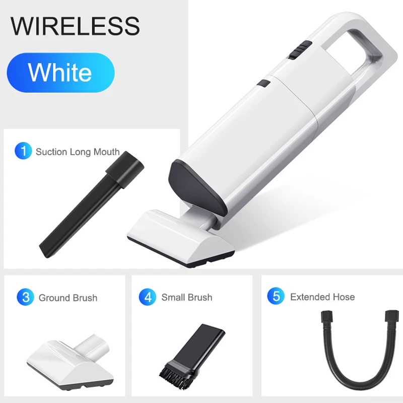 Car Vacuum Cleaner 120W 3600mbar Portable Handheld Wet And Dry dual-use Electronic Wired or wireless | Бытовая техника