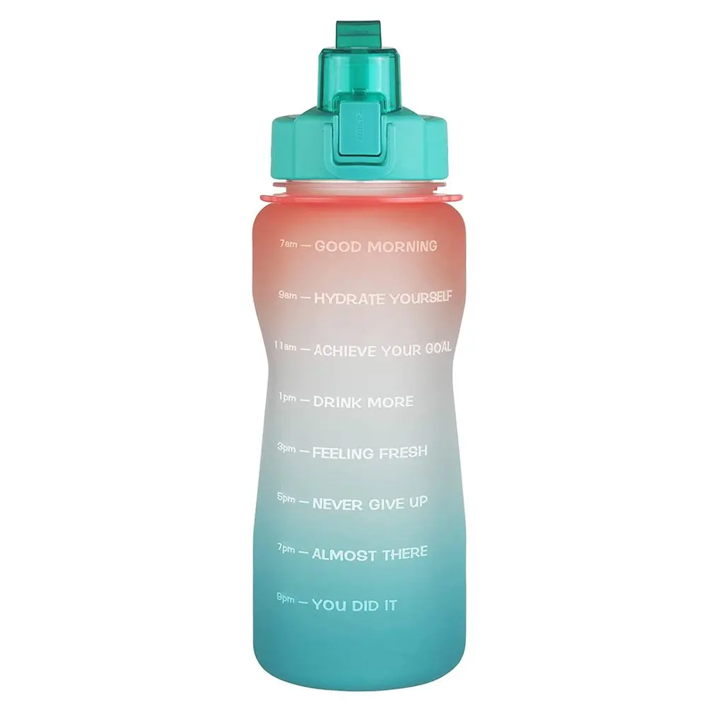 64oz 2000ml Large Water Bottle with Time Marker Portable Leakproof BPA Free Non-Toxic Sports Drinking Bottle with Straw
64oz 2000ml Large Water Bottle with Time Marker Portable Leakproof BPA Free Non-Toxic Sports Drinking Bottle with Straw
