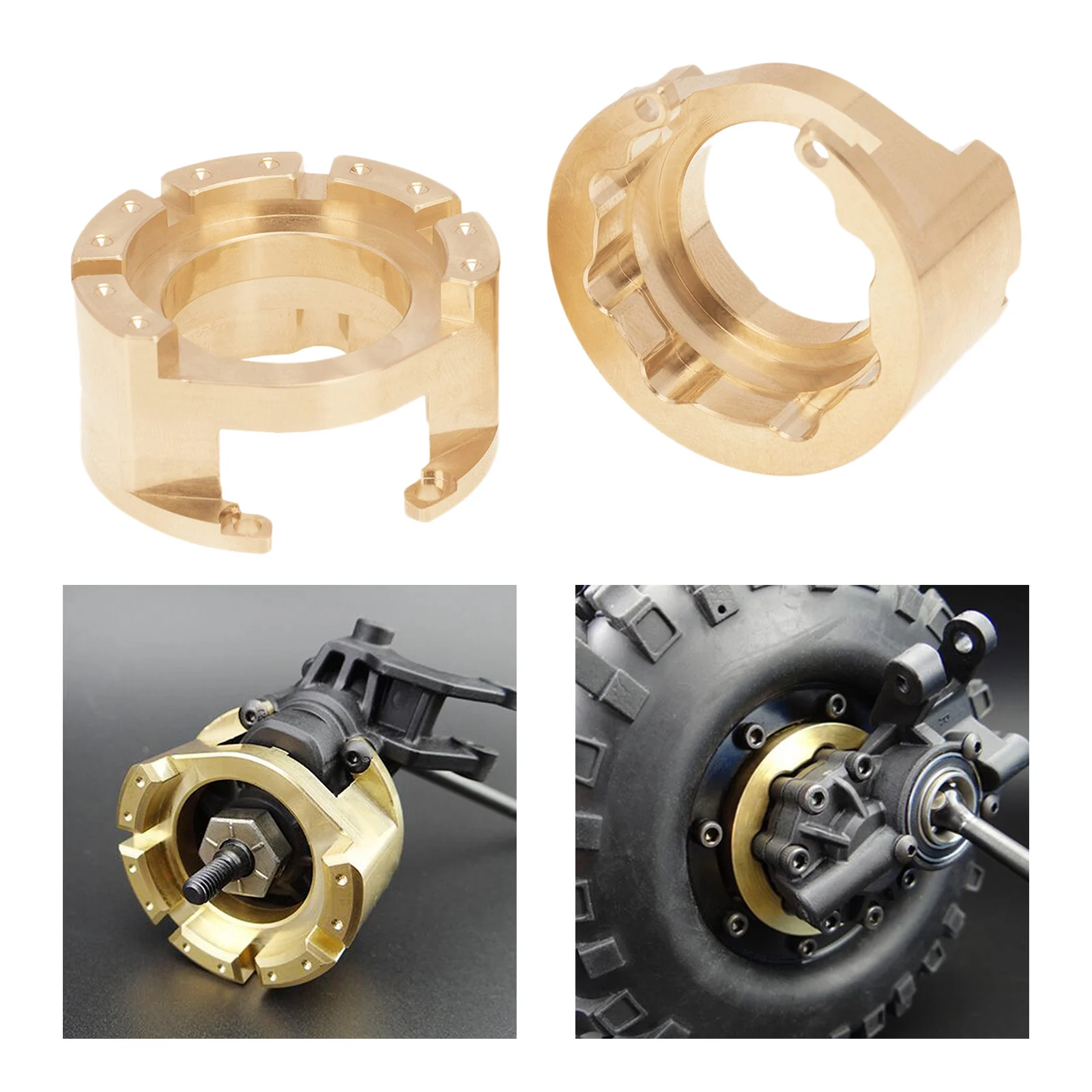 2Pcs RC Brass Counterweight Portal for 1:10 Scale TRX4 RC Crawler Hobby Model Car Modified Upgrade
2Pcs RC Brass Counterweight Portal for 1:10 Scale TRX4 RC Crawler Hobby Model Car Modified Upgrade