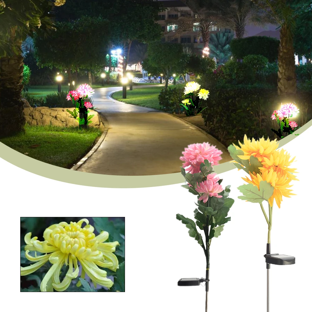 1pc Decorative Backyard Lawn Light Patio Led Chrysanthemum Landscape 3 Heads Stake Yard Solar Powered Outdoor Garden Plug-In
1pc Decorative Backyard Lawn Light Patio Led Chrysanthemum Landscape 3 Heads Stake Yard Solar Powered Outdoor Garden Plug-In