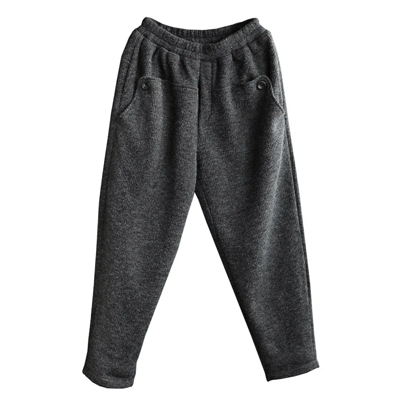 NINI WONDERLAND Autumn Winter 2020 Plus Velvet Harem Pants Women Thicken Warm Casual Trousers Female Elastic Waist Vintage Pants
NINI WONDERLAND Autumn Winter 2020 Plus Velvet Harem Pants Women Thicken Warm Casual Trousers Female Elastic Waist Vintage Pants