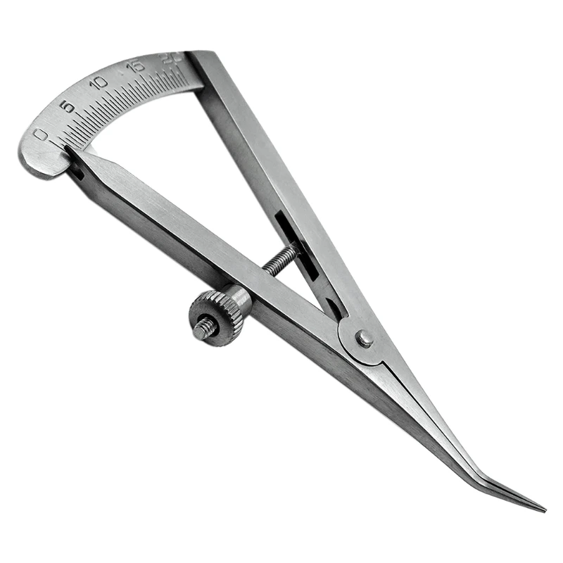 Dental Castroviejo Caliper 0 to 20 mm Straight/Angled 3.25" Stainless Steel Measuring Tool Lab Clinic Instrument
Dental Castroviejo Caliper 0 to 20 mm Straight/Angled 3.25" Stainless Steel Measuring Tool Lab Clinic Instrument