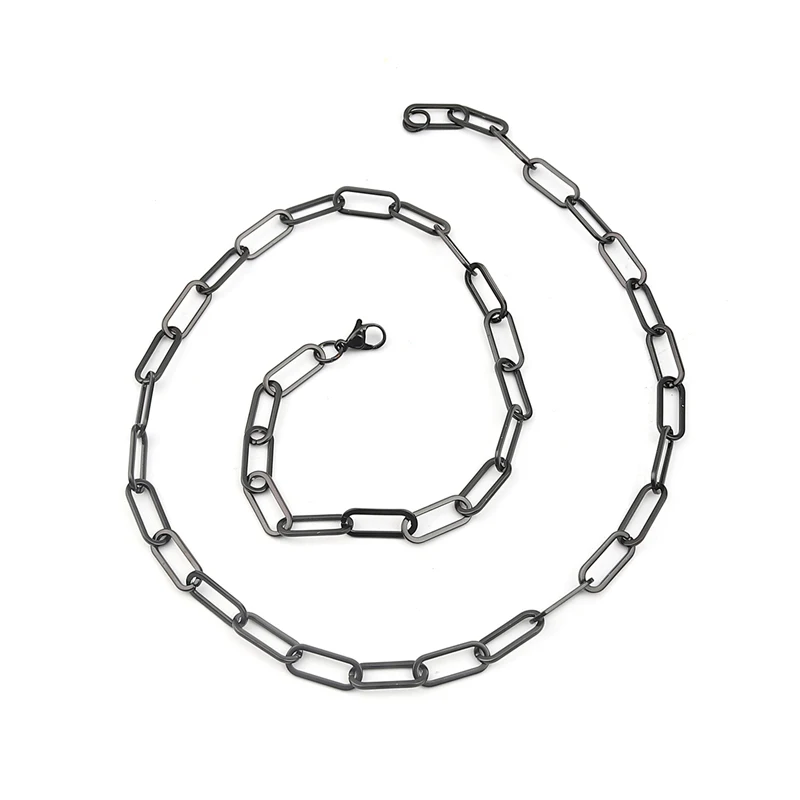 1 PC 59.5/45cm New 304 Stainless Steel Link Cable Chain Necklace For Men Women Jewelry Rose Gold Silver Color Oval Chain Gift
1 PC 59.5/45cm New 304 Stainless Steel Link Cable Chain Necklace For Men Women Jewelry Rose Gold Silver Color Oval Chain Gift