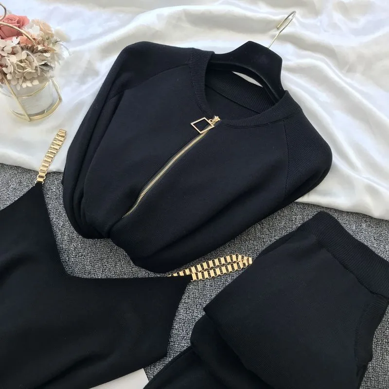 2021 Spring Autumn Women Suits Sets Tracksuits 3PCS Knitted Tops Pants+ Vest Girl Clothes Sets
2021 Spring Autumn Women Suits Sets Tracksuits 3PCS Knitted Tops Pants+ Vest Girl Clothes Sets