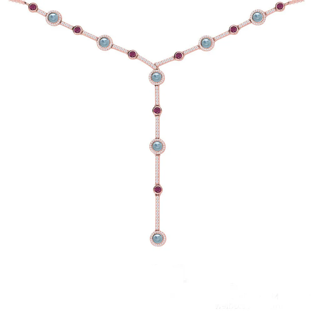 Женское ожерелье из серебра 925 пробы, с разноцветными камнями
Женское ожерелье из серебра 925 пробы, с разноцветными камнями