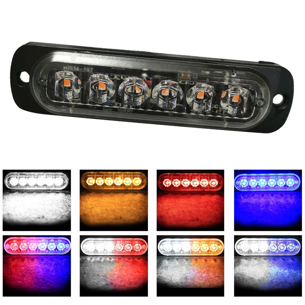 6 LED Car Strobe Warning Light Emergency Light Motorcycle Auto Truck Trailer Beacon Lamp Side Light Flash Lamp Accessories New
6 LED Car Strobe Warning Light Emergency Light Motorcycle Auto Truck Trailer Beacon Lamp Side Light Flash Lamp Accessories New