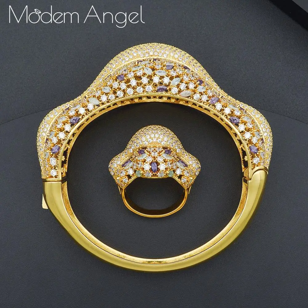 ModemAngel 2019 Hot Charms Multicolor Full Mirco Pink Cubic Zirconia Bridal Bangle Ring Sets aretes de mujer modernos 2019
ModemAngel 2019 Hot Charms Multicolor Full Mirco Pink Cubic Zirconia Bridal Bangle Ring Sets aretes de mujer modernos 2019
