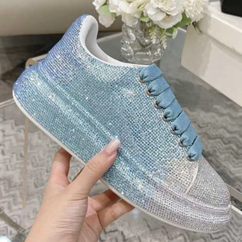Diamond Woman Shoes Gradient Shoes Summer Platform Shoes Women Thick Bottom Zapatos De Mujer Fashion Lace Up Lady Shoes 2021 Hot
Diamond Woman Shoes Gradient Shoes Summer Platform Shoes Women Thick Bottom Zapatos De Mujer Fashion Lace Up Lady Shoes 2021 Hot