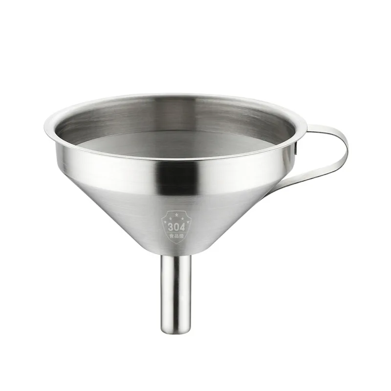 304 stainless steel funnel Wine funnel oil funnel kitchen household Filter element size group Filter with net Household gadgets
304 stainless steel funnel Wine funnel oil funnel kitchen household Filter element size group Filter with net Household gadgets