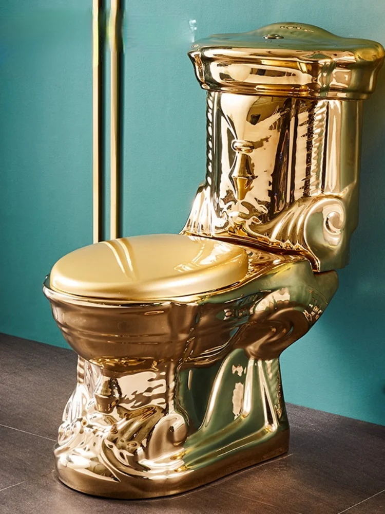 Artistic Golden Diamonds Style One Piece Closestool Siphon Jet Fluishing S-Trap Floor Mounted Luxious Villa Bathroom Seat Toilet
Artistic Golden Diamonds Style One Piece Closestool Siphon Jet Fluishing S-Trap Floor Mounted Luxious Villa Bathroom Seat Toilet
