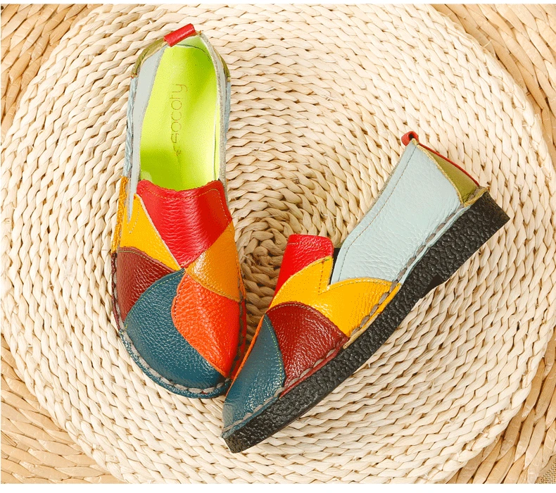 2020 Autumn New Large Size Women's Shoes Leather Color Matching Retro Flat Heel Soft Sole Leather Shoes Middle-aged Mother Shoes 
2020 Autumn New Large Size Women's Shoes Leather Color Matching Retro Flat Heel Soft Sole Leather Shoes Middle-aged Mother Shoes