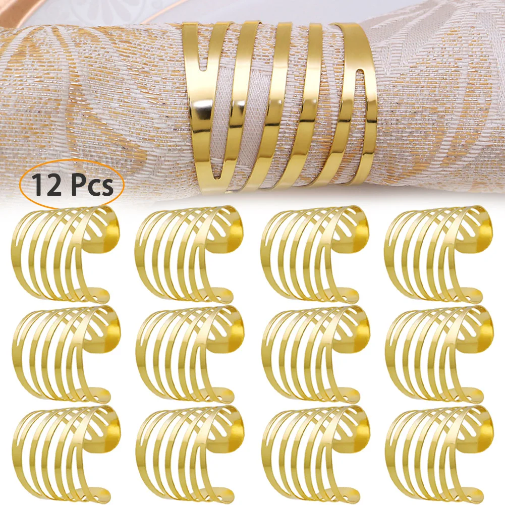 New fashion high-end 12PCS Hotel Sets Metal Napkin Ring Convoluted Hollow Napkin Buckle Napkin Ring Towel Buckle
New fashion high-end 12PCS Hotel Sets Metal Napkin Ring Convoluted Hollow Napkin Buckle Napkin Ring Towel Buckle
