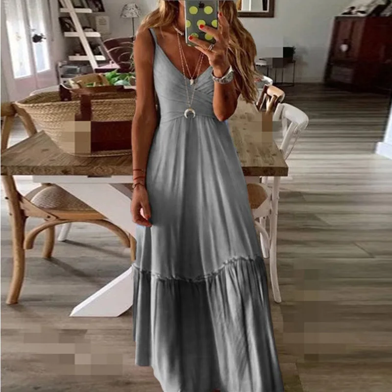 2021 New Women Sleeveless Summer Oversized Dress Gradient Color Casual Beach Dress Boho Printing V Neck Holiday Vacation Dress
2021 New Women Sleeveless Summer Oversized Dress Gradient Color Casual Beach Dress Boho Printing V Neck Holiday Vacation Dress