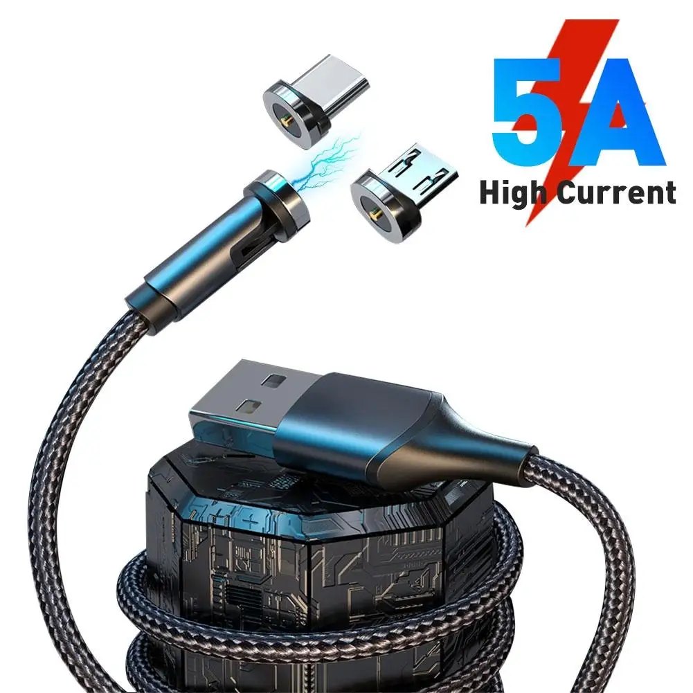 540 Degree Rotate Magnetic Micro USB Type-c QC3.0 Fast Charging Cable for Phones
540 Degree Rotate Magnetic Micro USB Type-c QC3.0 Fast Charging Cable for Phones