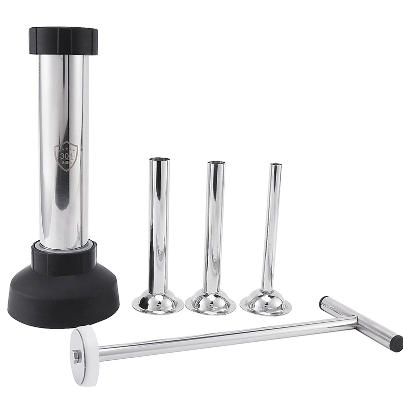 Stainless Steel Sausage Stuffer Sausage Filling Machine Syringe Meat Filler Kitchen Tools Manual Sausage Hot Dog Maker
Stainless Steel Sausage Stuffer Sausage Filling Machine Syringe Meat Filler Kitchen Tools Manual Sausage Hot Dog Maker